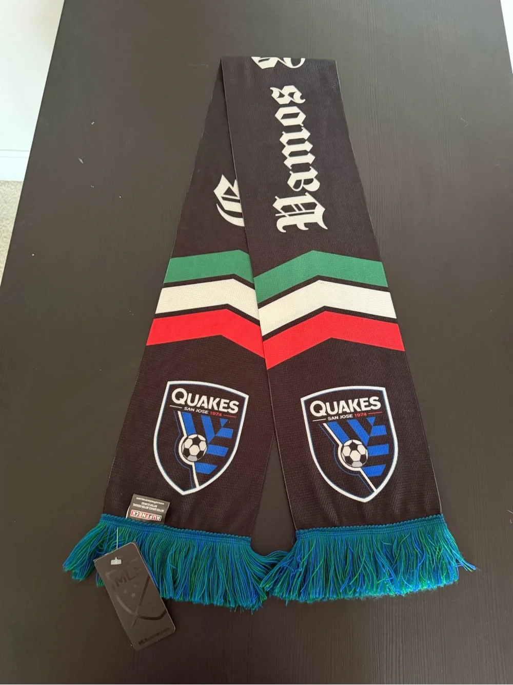 Mexico Flag with San Jose Earthquakes Scarf
